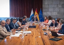 Imagen del Consejo de Gobierno en Santa Cruz de Tenerife.