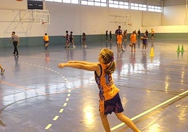 Deportistas escolares.