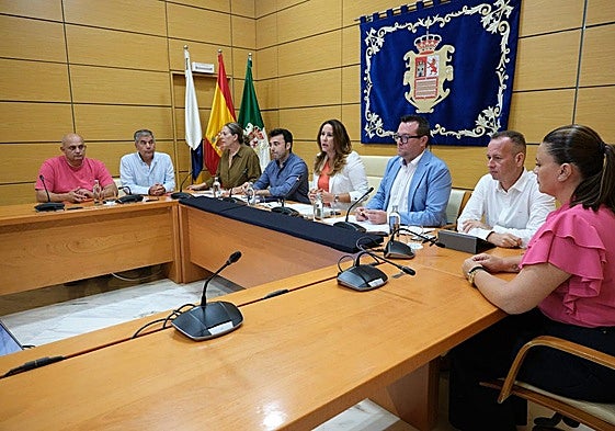 Comparecencia de este viernes en el Cabildo.