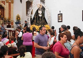 Imagen de la iglesia de la Virgen de los Dolores en Lanzarote.