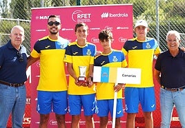 El equipo masculino campeón de España Infantil.