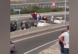 Imágenes del accidente.