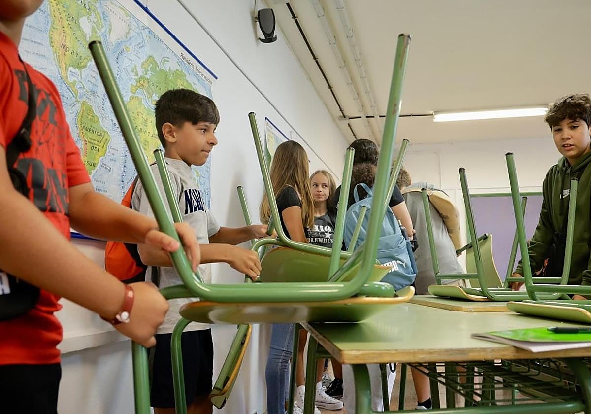 Imagen de archivo de la vuelta al cole.