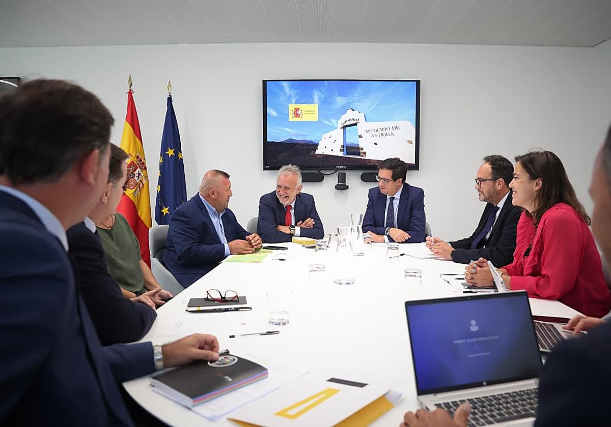 Momento del encuentro al más alto nivel celebrado este miércoles en Madrid.