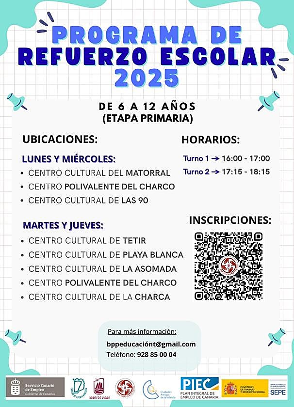 Cartel de la actividad.