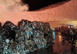 Imagen del lugar del incendio.