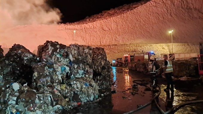 Imagen del lugar del incendio.