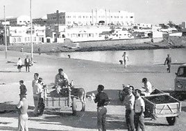 Vista de la capital de cuanto era considerada Puerto Cabras.