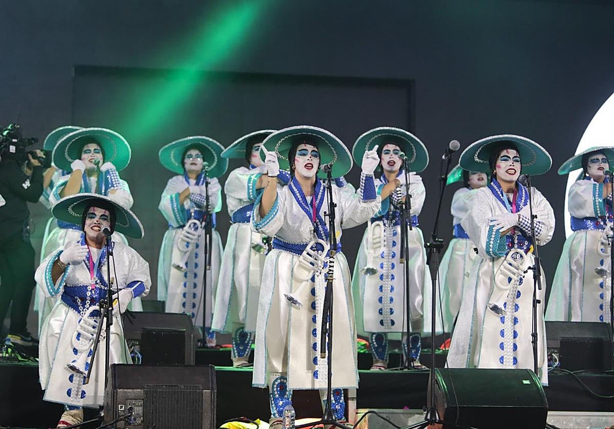 Las Faltonas, actuando en Arrecife en febrero pasado.