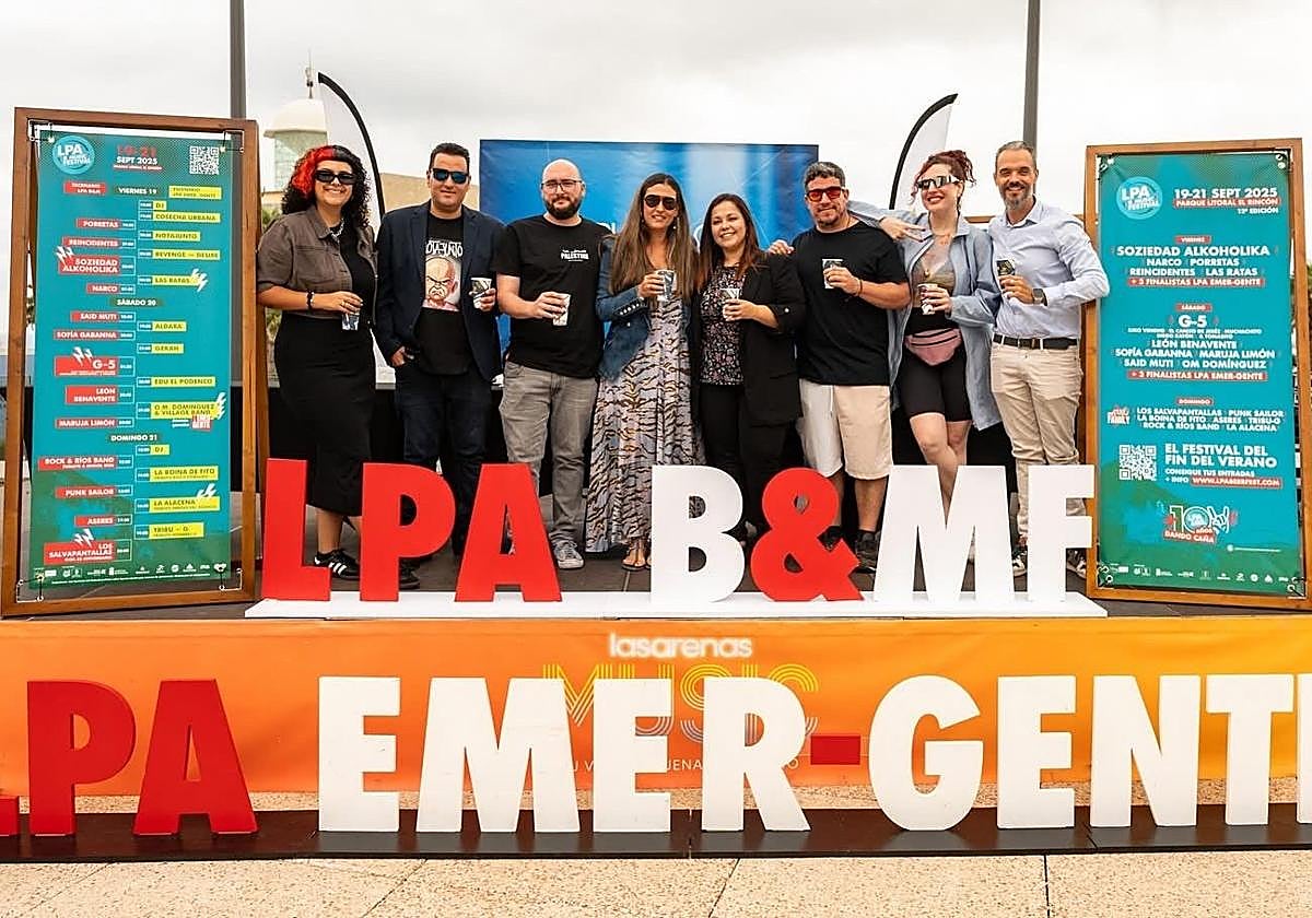 Un momento de la presentación, este jueves, en Las Arenas.