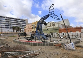 Imagen de archivo de una obra en el barrio marinero de San Cristóbal.