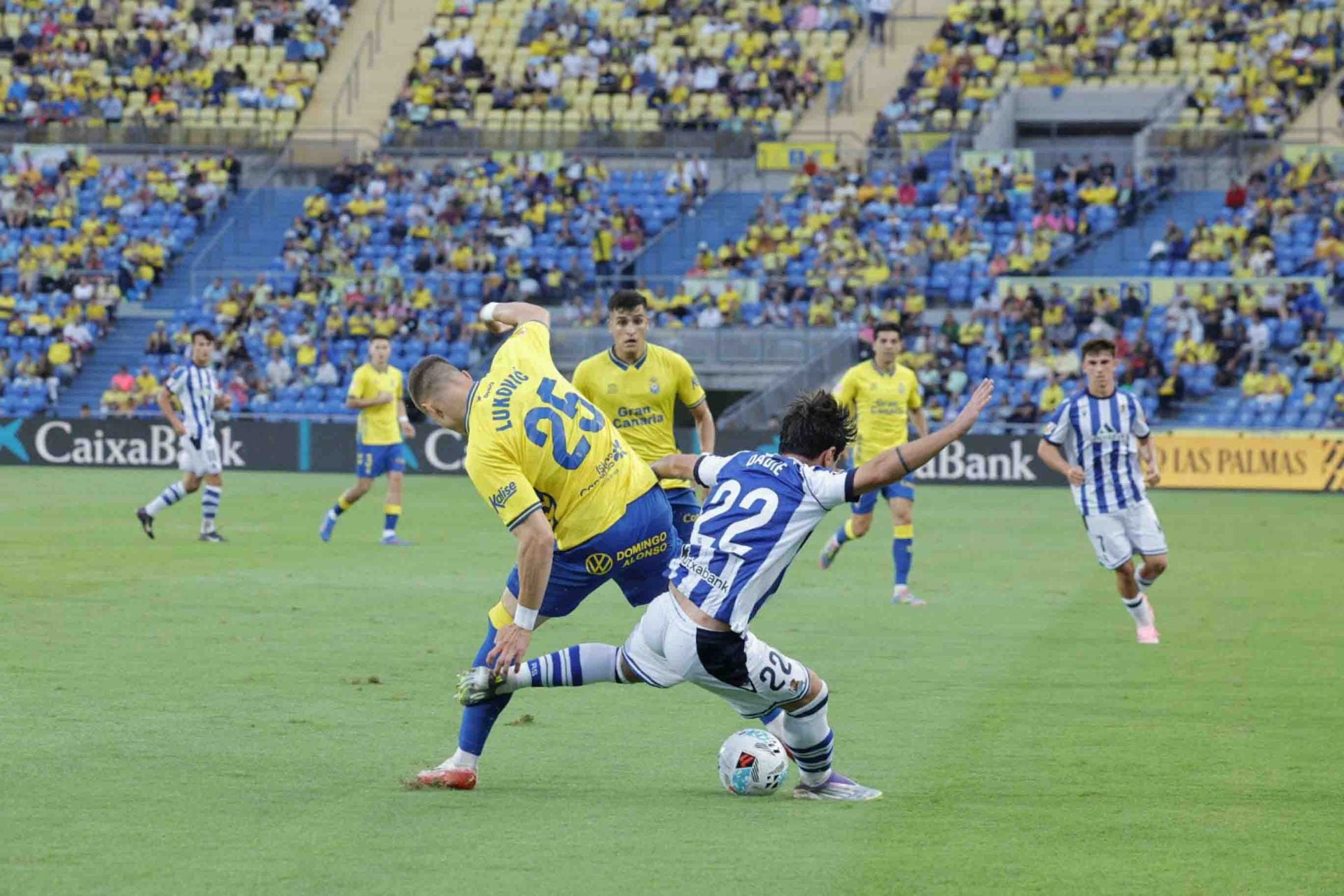 UD Las Palmas ante la Real Sociedad B, en imágenes