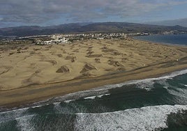 Vista aérea de Maspalomas.