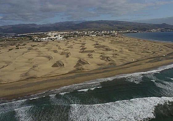 Vista aérea de Maspalomas.