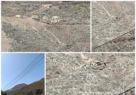 Imágenes de la zona del siniestro.