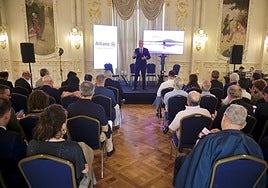 Imagen en plena conferencia