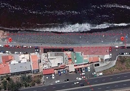 Zona donde se reconstruirá el muro de el Altillo, en Moya.