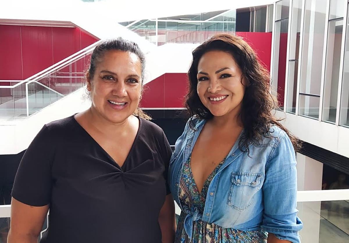 Desirée Navarro y Verónica Choquetarqui.