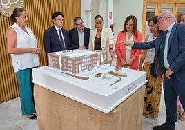 Presentación de la maqueta del futuro Palacio de Justicia, en el Cabildo.