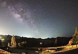 Cielo nocturno en Artenara.