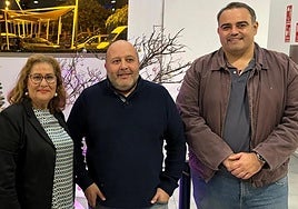 Foto de archivo de Rosario Viera, Sebastián Suárez y Rayco Padilla.