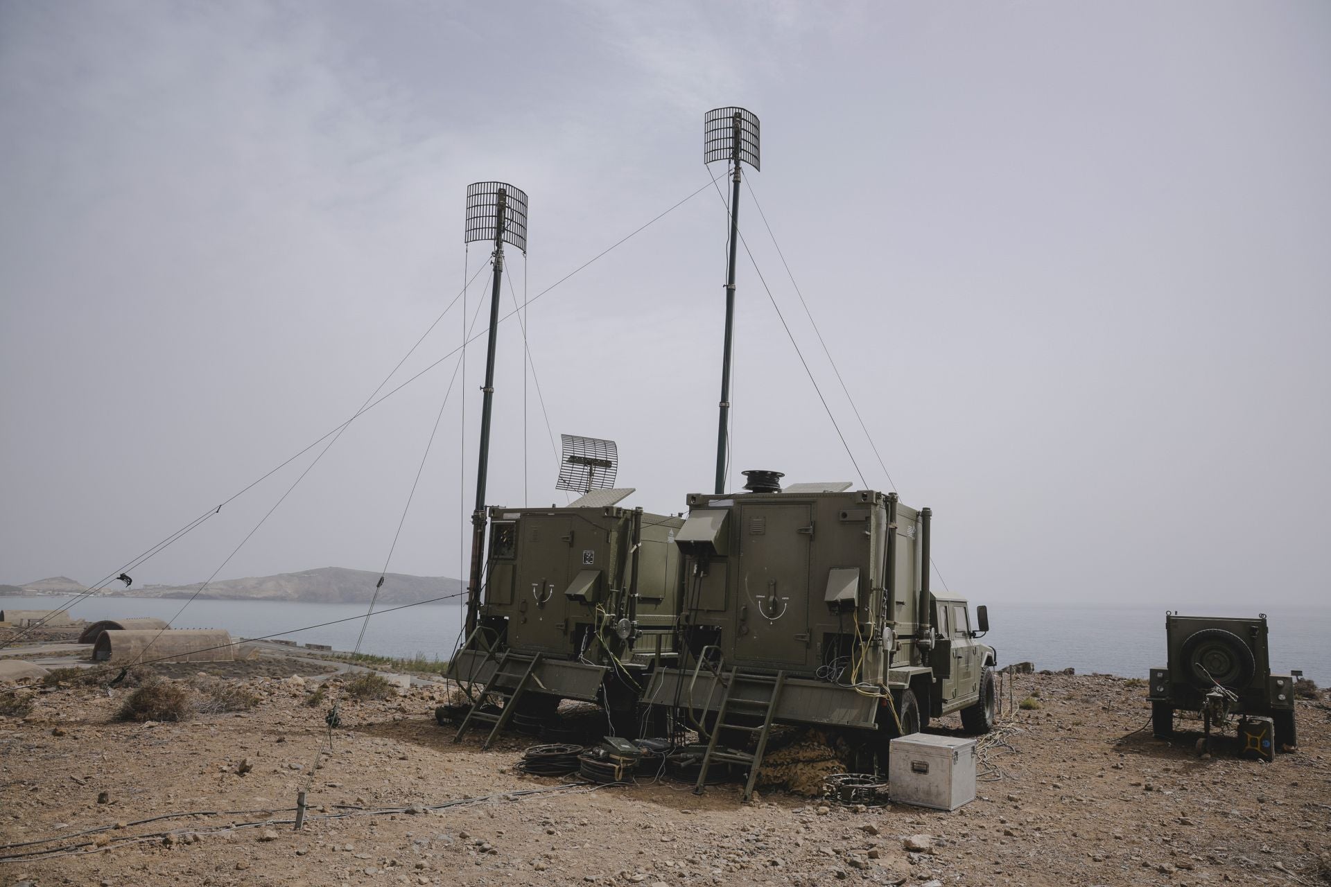 Las Fuerzas Armadas despliegan en Gando su sistema de defensa aéreo