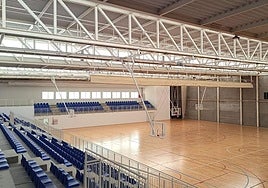 Pista central de las instalaciones pendientes de remate.