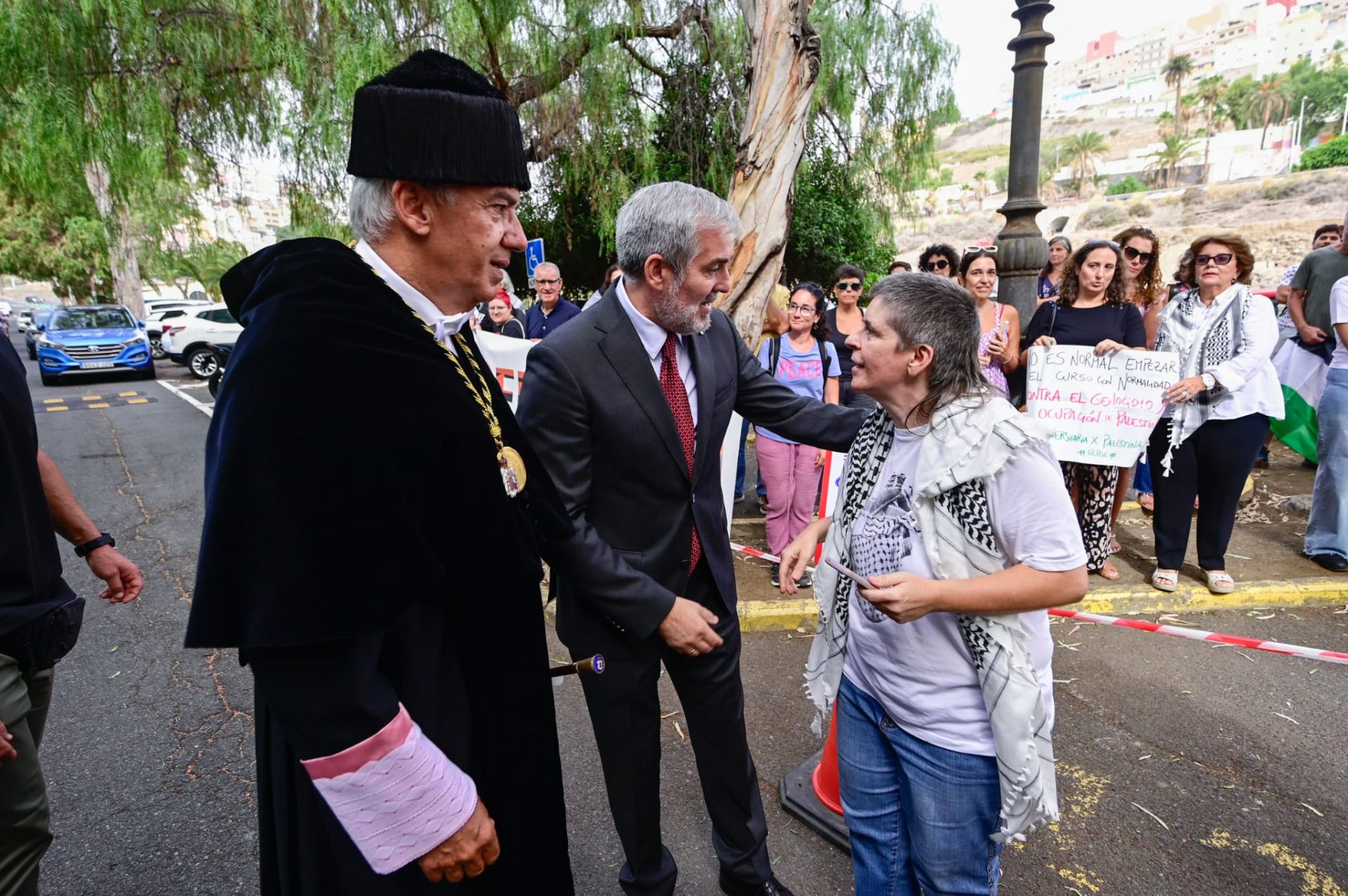 Gaza, presente en la inauguración del curso en la ULPGC