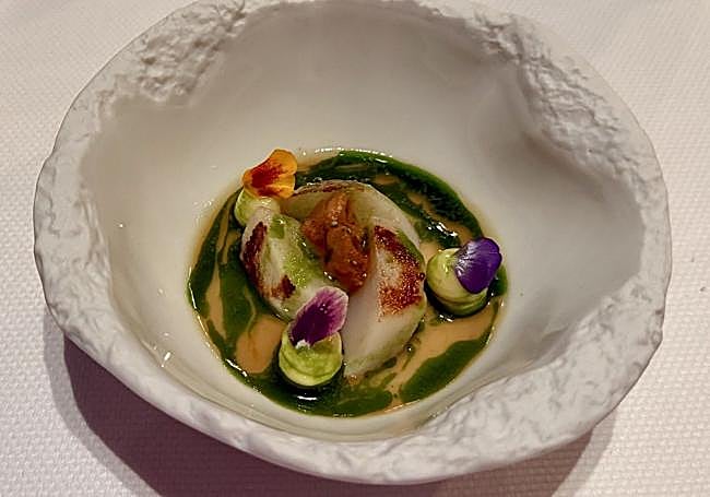 Chawanmushi de erizos y vieiras