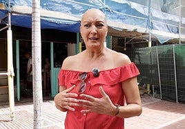 Laly Rodríguez en el local que acoge la vermutería Valentina.