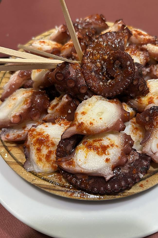Pulpo a feira en A Lareira, Lugo