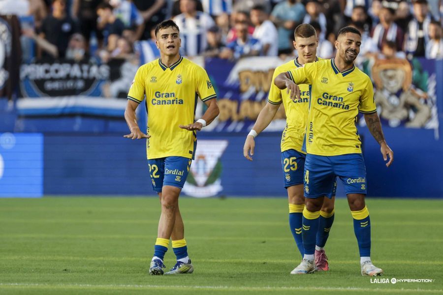 Ale García pide calma a sus aficionados tras su gol en Butarque.