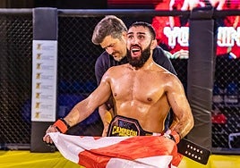 El georgiano, Ruslan Bolkvadze, luchador de Pancrase, se proclama campeón del torneo TBC celebrado en la capital grancanaria.
