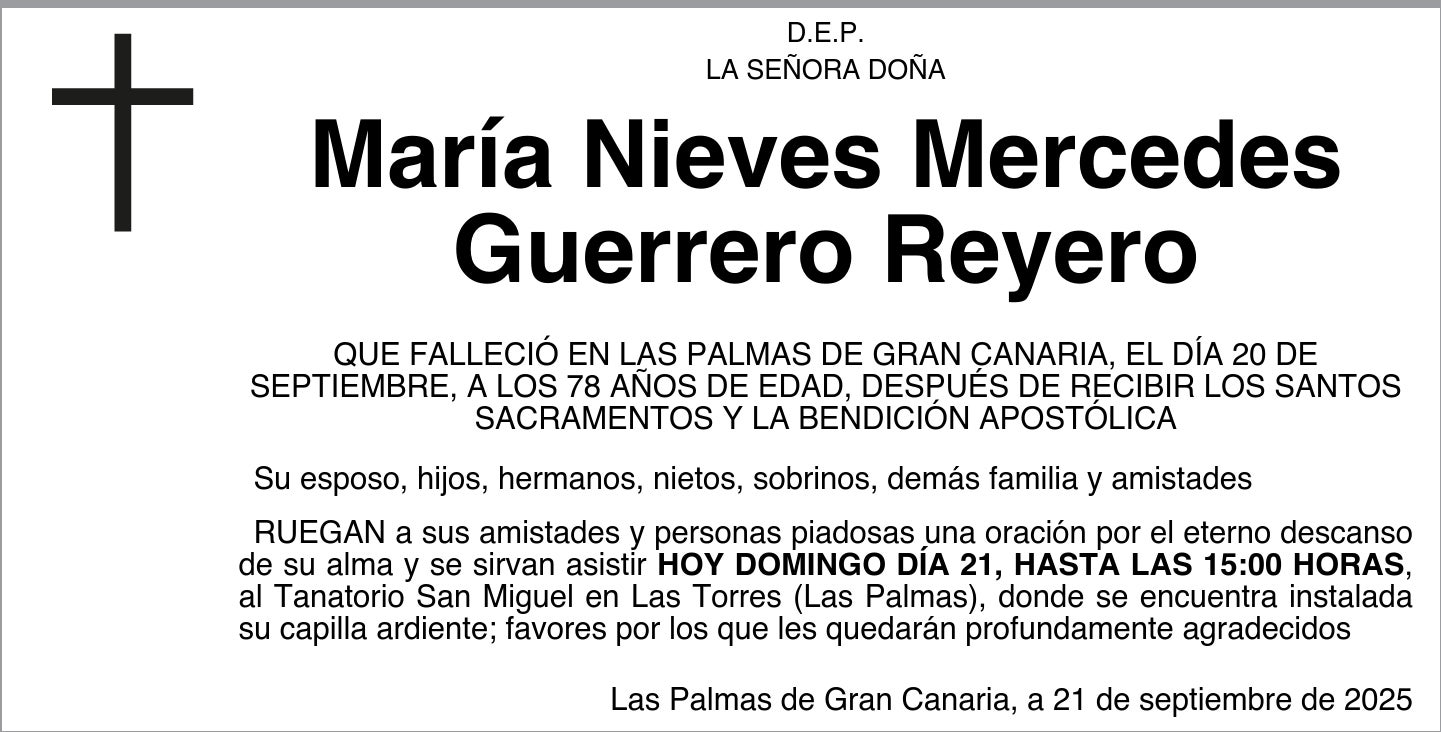 María Nieves Mercedes Guerrero Reyero