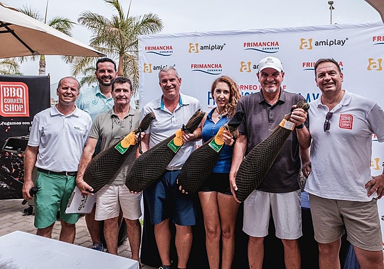 ganadores del Torneo de golf Frimancha Canarias.