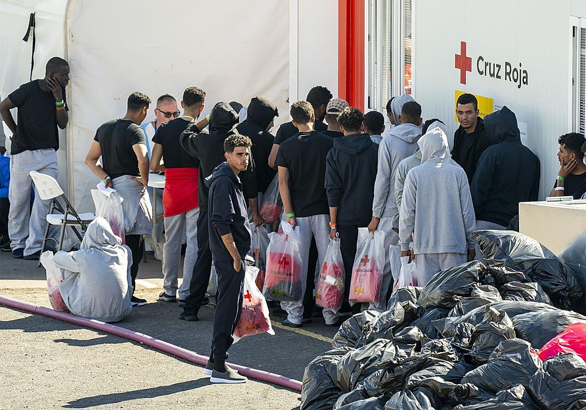 Imagen de archivo de la llegada de migrantes a Lanzarote.