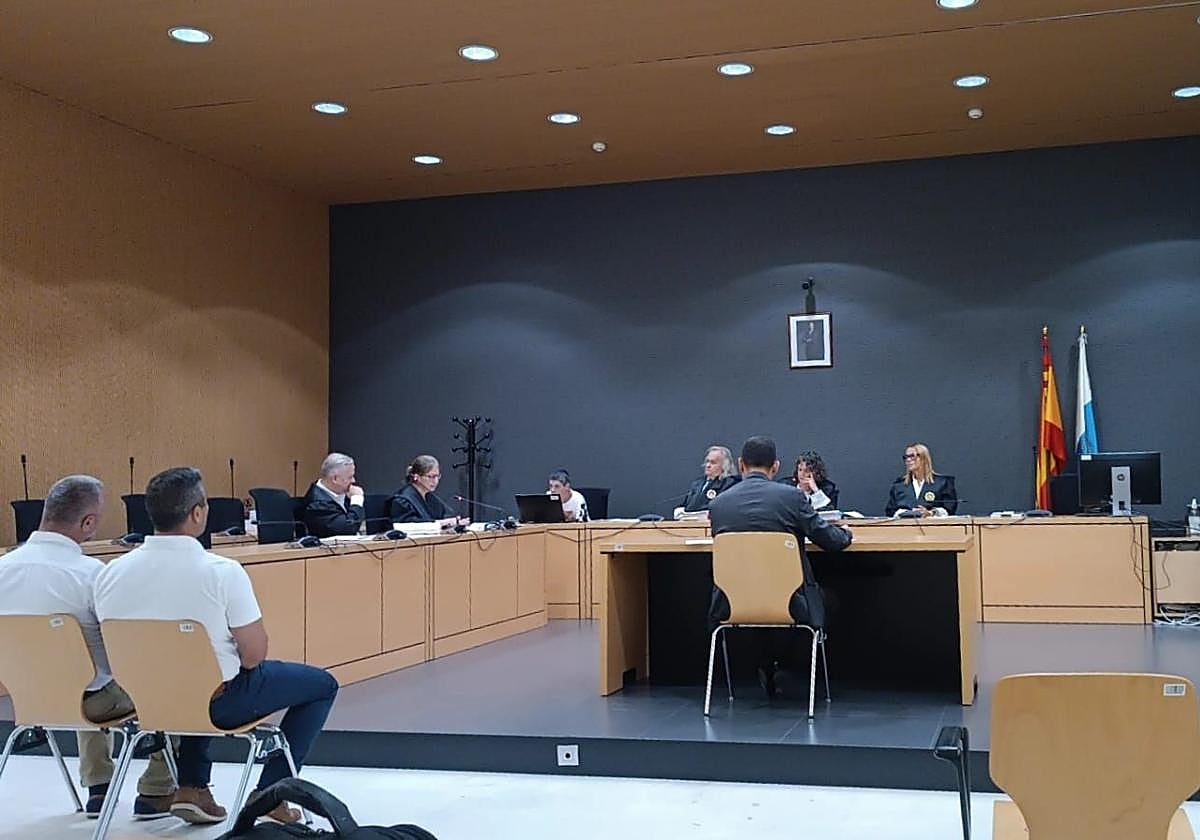 Imagen del juicio celebrado ayer en la Ciudad de la Justicia de Las Palmas.