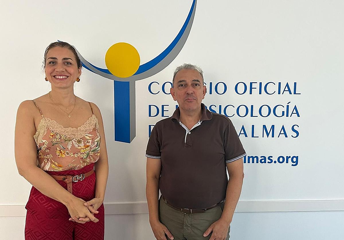 Vidina Cabrera y Francisco Javier Sánchez, tras la reunión.