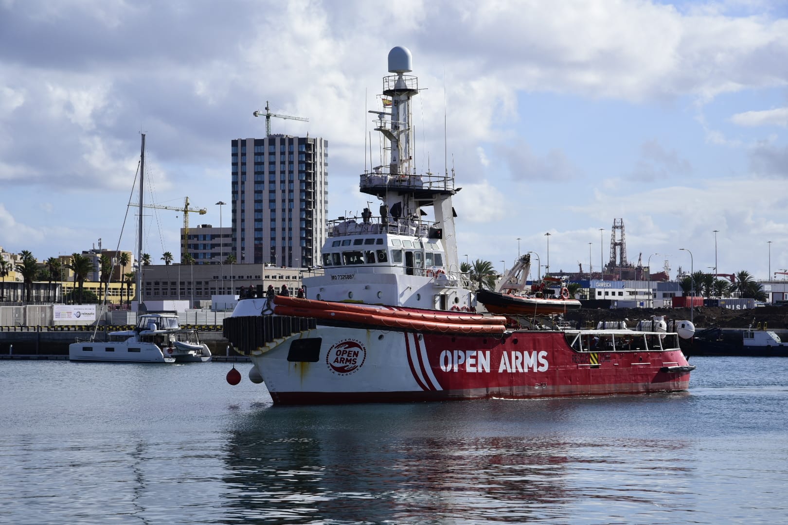 El Open Arms ya está en Las Palmas de Gran Canaria