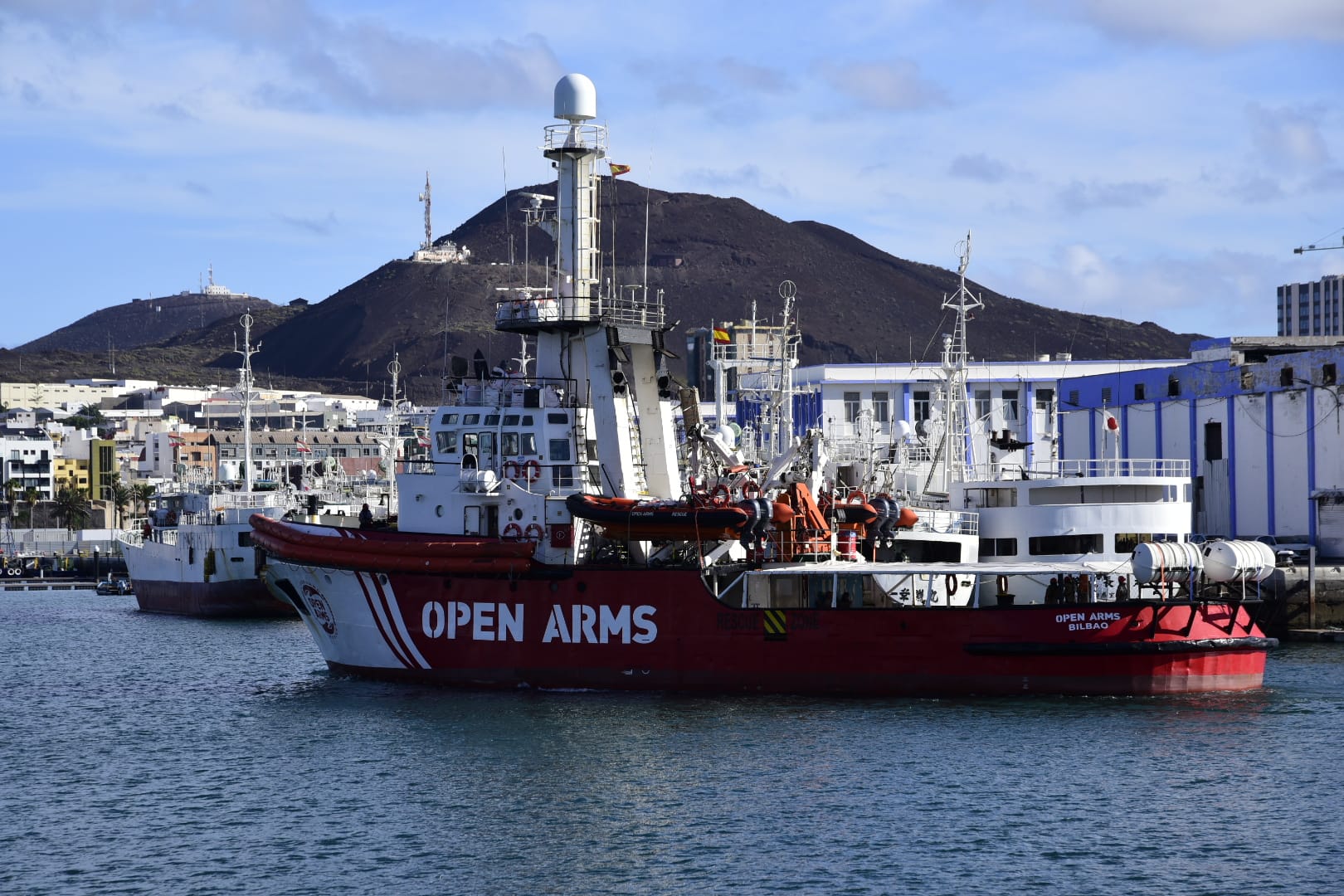 El Open Arms ya está en Las Palmas de Gran Canaria