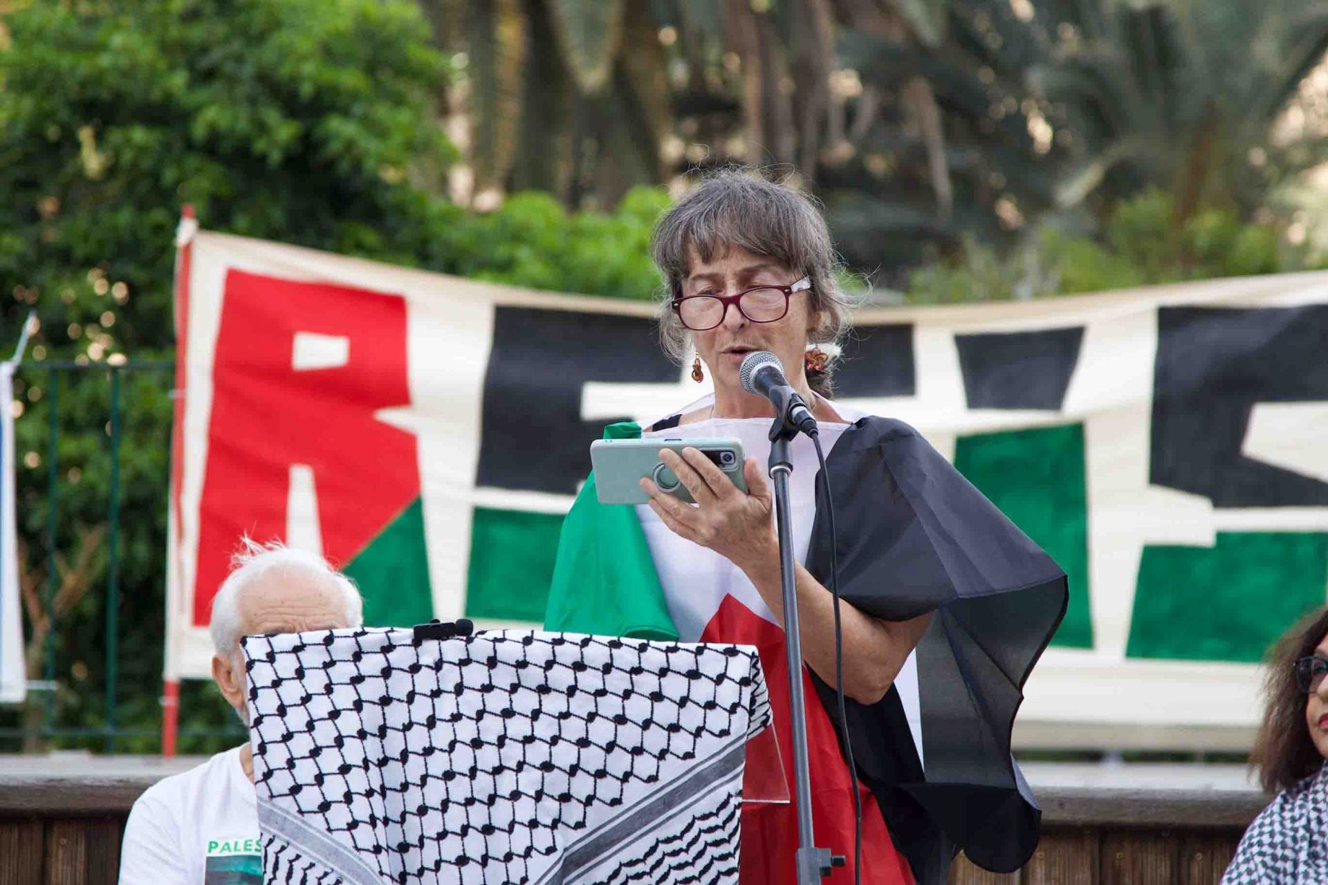 Acto en apoyo a la resistencia Palestina, voces locales e internacionales