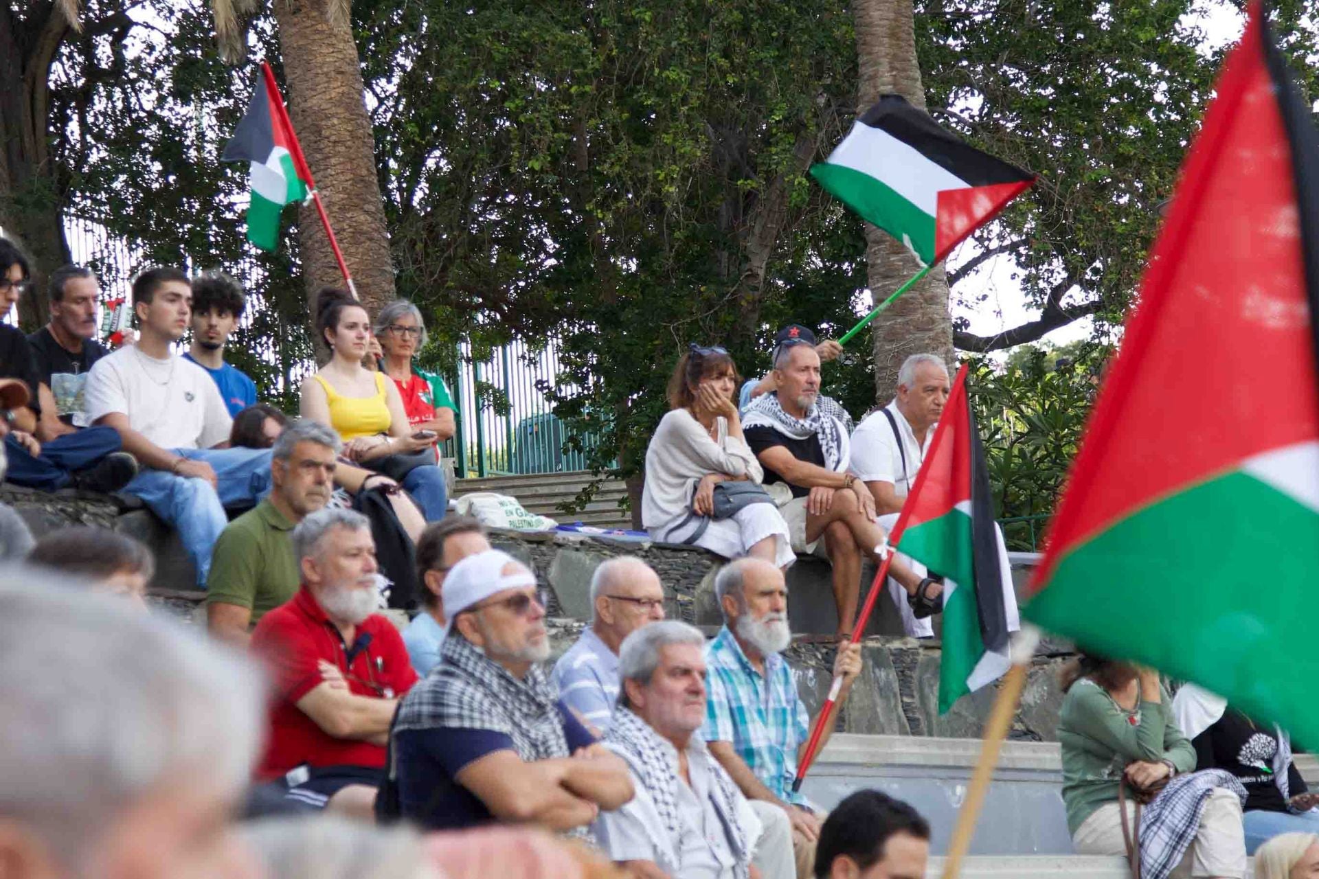 Acto en apoyo a la resistencia Palestina, voces locales e internacionales