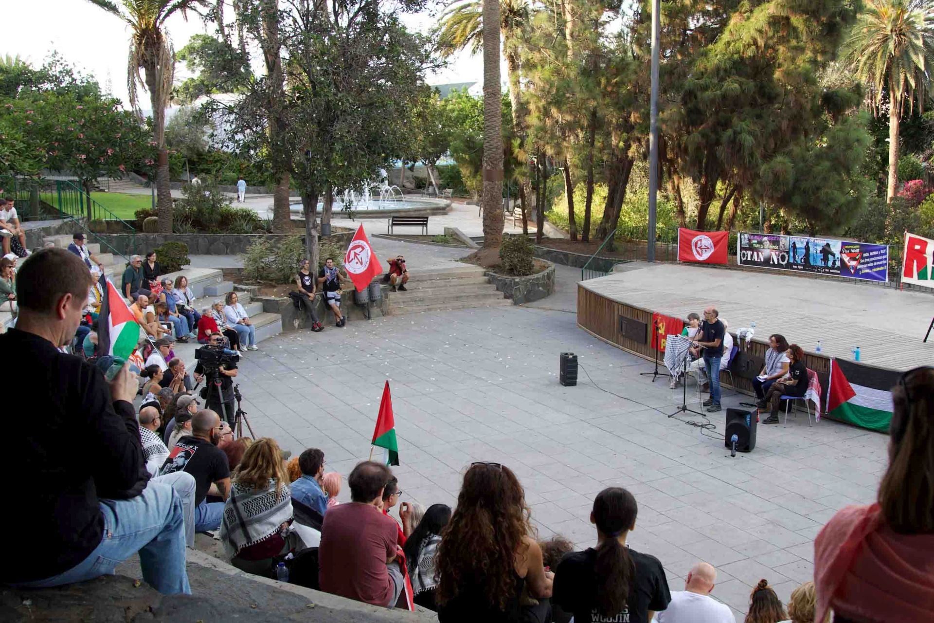Acto en apoyo a la resistencia Palestina, voces locales e internacionales