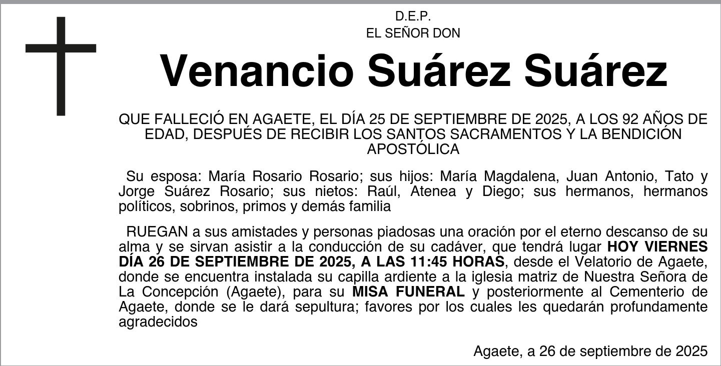 Venancio Suárez Suárez