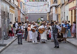 Romería en La Isleta durante las pasadas Fiestas del Carmen.