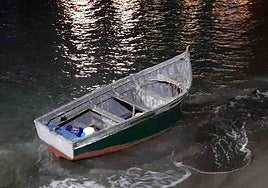 Imagen de una patera en Pozo Izquierdo.