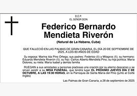 Federico Bernardo Mendieta Riverón