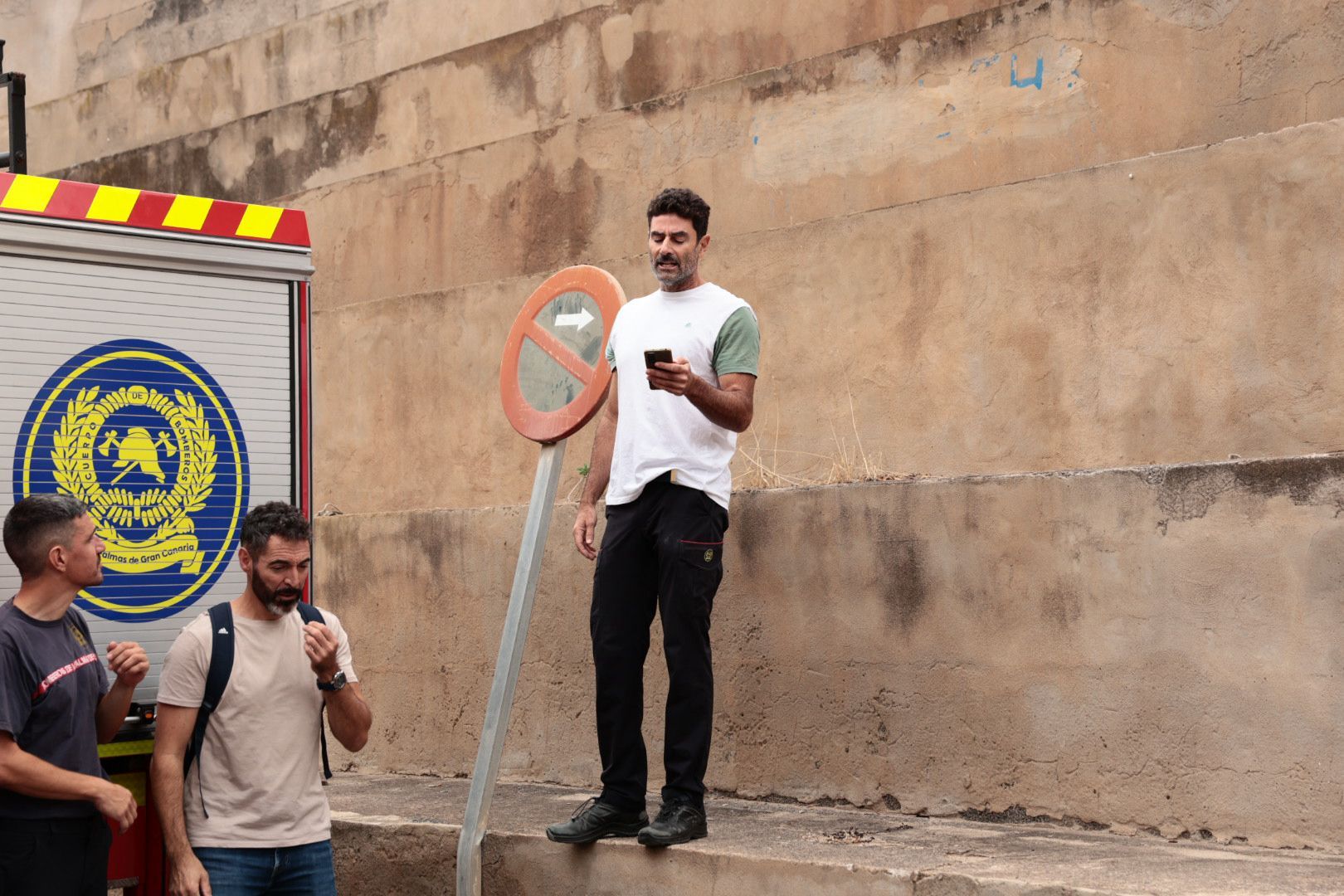 Los bomberos alzan la voz en el Parque Central Miller Bajo