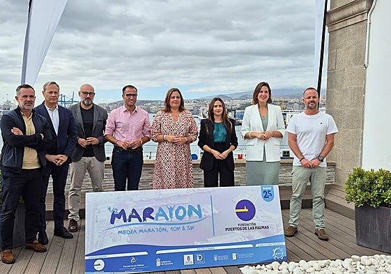 Presentación de la Media Maratón Fundación Puerto, que se celebrará en la capital grancanaria el próximo 25 de enero.