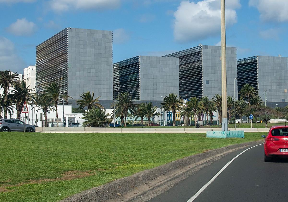 Imagen de la Ciudad de la Justicia de Las Palmas desde la GC-1.
